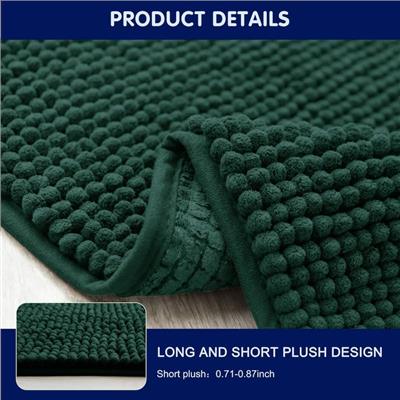 Subrtex Chenille Soft Rugs Super Water Absorbing Shower Mats - On Sale - Bed Bath & Beyond - 32560741