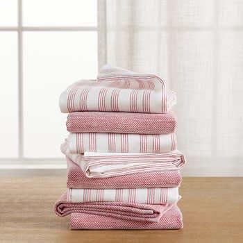 KitchenAid Chambray Stripe Kitchen Towels, 8-piece Set | Costco