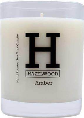 Hand Poured Soy Wax Candle - Amber - Hazelwood