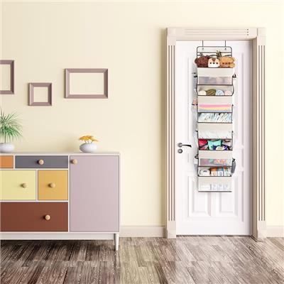 Amazon.com: Univivi Door Hanging Organizer Nursery Closet Cabinet Baby Storage with 4 Large Pockets and 3 Small PVC Pockets for Cosmetics, Toys and Su