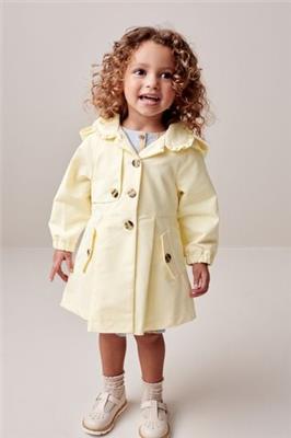 Buy Yellow Shower Resitant Frill Collar Smart Cotton Jacket (3mths-7yrs) from the Next UK online shop