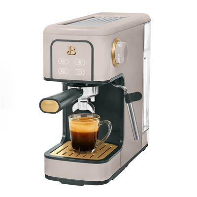 Beautiful Slim Espresso Maker with 20-Bar Pressure, Porcini Taupe by Drew Barrymore - Walmart.com