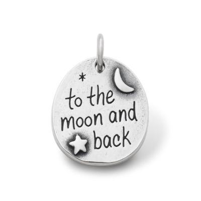 To the Moon and Back Charm in Sterling Silver