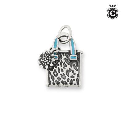 Enamel Consuela Classic Tote Charm in Sterling Silver