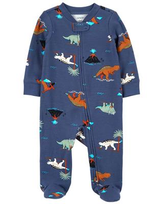 Carters Baby Dinosaurs 2-Way Zip Cotton Sleep & Play Pajamas