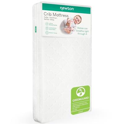 Newton Baby Crib Mattress and Toddler Bed - 100% Breathable Proven to Reduce Suffocation Risk, 100% Washable, 2-Stage, Non-Toxic Better Than Organic,