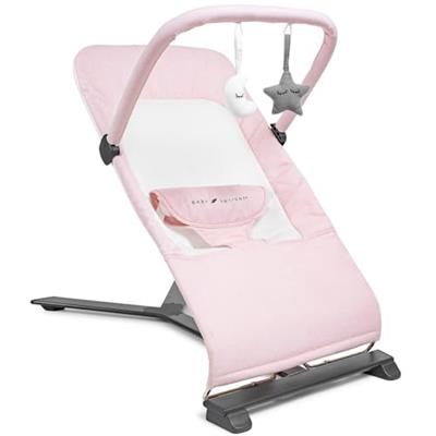 Baby Delight Alpine Deluxe Portable Bouncer | Infant | 0 – 6 Months | Peony Pink