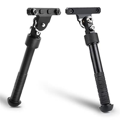 JINSE Bipod for M-Rail, Adjustable 6.5-9 Inches Side Rail Direct Attach Bipod for Shooting and Hunting