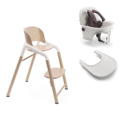 Bugaboo Giraffe Highchair   Complete Baby Set - Wood/White | Natural Baby Shower