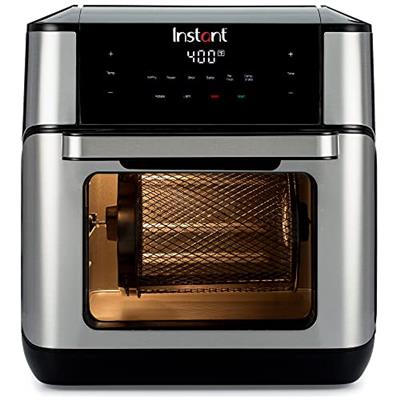 Instant Pot 10QT Air Fryer, 7-in-1 Functions with EvenCrisp Technology that Crisps, Broils, Bakes, Roasts, Dehydrates, Reheats & Rotisseries, Includes