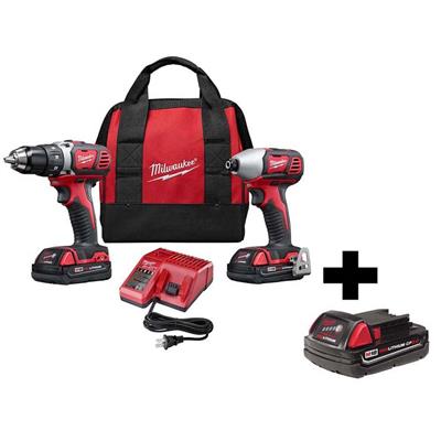 M18 18V Lithium-Ion Cordless Drill/Impact Driver Combo Kit (2-Tool) W/ M18 2.0Ah Compact Battery