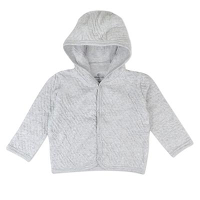 Organic Cotton Matelassé Snap-Front Hooded Jacket | Honest Baby Clothing