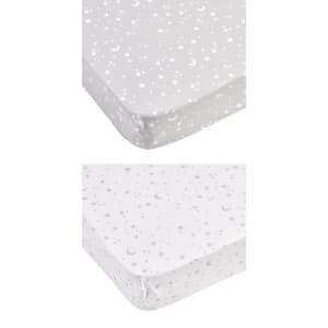 2 Pack Cotton Fitted Cot Sheets - Stars - Kmart