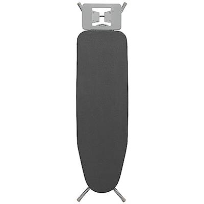 STO STO Ironing Board 48 x 15 with Iron Holder, Adjustable Height 26 to 36, Full Size Foldable Iron Board with Silver Coated Cotton Removable Cove