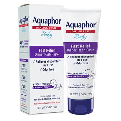 Aquaphor Baby Diaper Rash Paste, Maximum Strength 40% Zinc Oxide, Diaper Rash Cream, Diaper Rash Ointment, 3.5 oz - Walmart.com