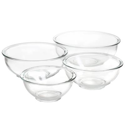 Martha Stewart 4 Piece Glass Nesting Bowl Set - 4 pc