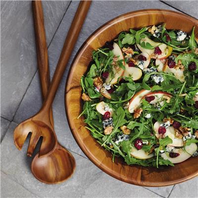 Anolon(r) Pantryware 3-Piece Teak Wood Salad Serving Set