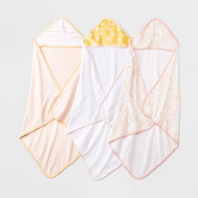 Baby Girls 3pk Hooded Towel - Cloud Island™ : Target