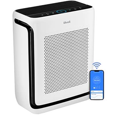 LEVOIT Air Purifiers for Home Large Room Up to 1800 Ft² in 1 Hr with Washable Filters, Air Quality Monitor, Smart WiFi, HEPA Sleep Mode for Allergies,
