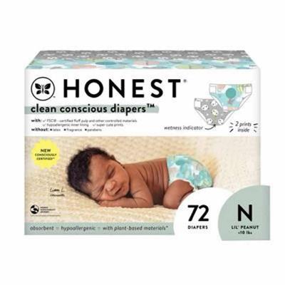 The Honest Company Clean Conscious Disposable Diapers Pandas & Above It All - Size Newborn - 72ct : Target