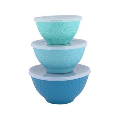 Mainstays 6-Piece Eco-Friendly Plastic Round Serving Bowl Set, Blue/Light Blue, Teal, Serving Bowl - Walmart.ca
