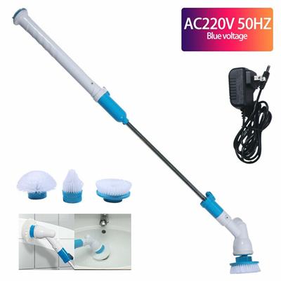 Rechargeable Cordless Spin Scrubber with 3 Head Cleaning Mop