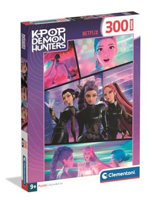 Clementoni KPOP Demon Hunters Super Puzzle 300 Pieces for Kids Age 9+, Made in Italy, Challenging Screen Free Play, Boosts Focus, Problem Solving and