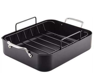 KitchenAid Hard Anodized Induction 13x15.75 Roaster with Nonstick Rack