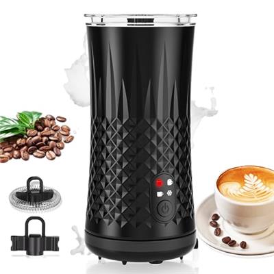 Milk Frother Electric, Automatic Frother and Milk Steamer, Hot & Cold Milk Warmer, 240ml, Temperature Control Auto Shut-Off, for Coffee, Latte, Cappuc