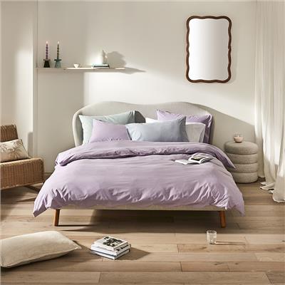 Stonewashed Cotton Lilac Quilt Cover Separates | Adairs