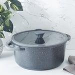Buy Marshmallow Adele Aluminium Non-Stick Casserole with Lid - 6.8L from Home Centre at just INR 3599.0