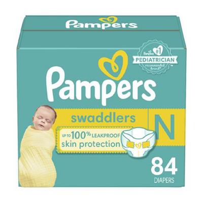 Pampers Swaddlers Diapers - Super Pack, Sizes NB-7, 84-44 Count - Walmart.ca
