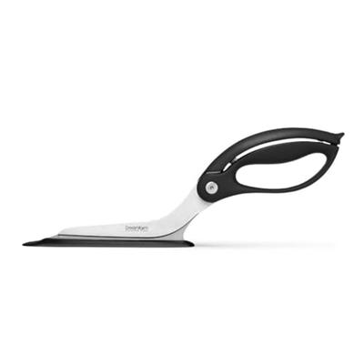 Dreamfarm Scizza | Non-Stick Pizza Scissors with Protective Server | Stainless Steel All-In-One Pizza Slicer & Pizza Server | Easy-To-Use & Clean Pizz