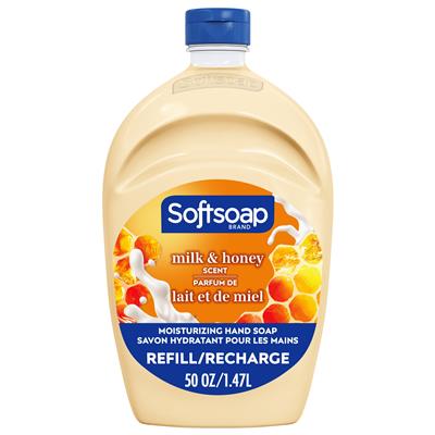Softsoap Moisturizing Liquid Hand Soap Refill, Milk & Golden Honey - 50 Fluid Ounce - Walmart.com