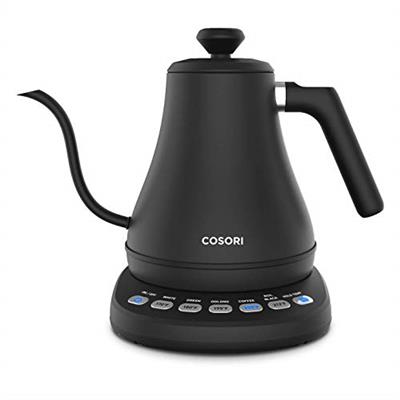 COSORI Electric Gooseneck Kettle with 5 Temperature Control Presets, Pour Over Kettle for Coffee & Tea, Hot Water Boiler, 100% Stainless Steel Inner L