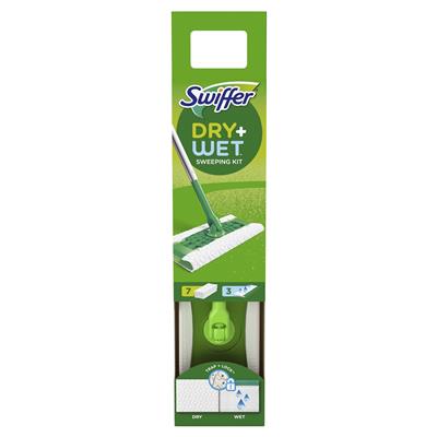 Swiffer Sweeper 2-in-1, Dry and Wet Multi Surface Floor Cleaner and Broom, Sweep and Mop Starter Kit - Walmart.com