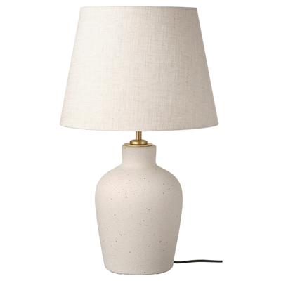 BLIDVÄDER table lamp, off-white ceramic/beige, 50 cm - IKEA