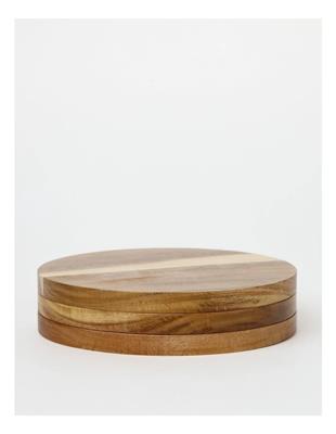 The Cooks Collective Acacia Wood Trivet Set Of 3 In Natural | MYER