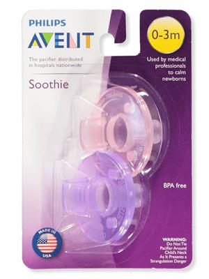 Avent 2-Pack Soothie Pacifiers