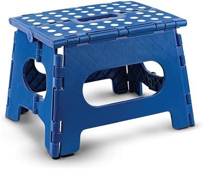 Amazon.com: Handy Laundry - Folding Step Stool is Sturdy Enough to Support Adults and Safe Enough for Kids. Opens Easy with One Flip. Great for Kitche