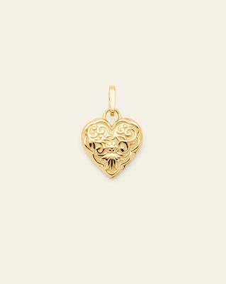 Vintage Heart Charm Gold Vermeil | Products | Melanie Auld
