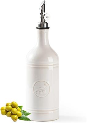 MIKIGEY 18 oz Ceramic Olive Oil Bottle Dispenser