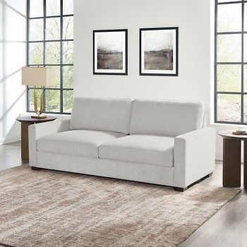 Thomasville Lambert Fabric Sofa with 2 Storage Seats | Costco