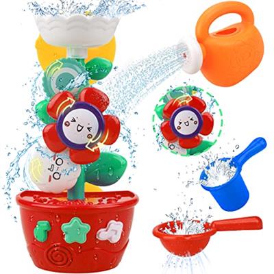 Girl Bath Toys for Kids 1-3 Bathtub Toys for Toddlers Water Tub Toys for Babies 1 2 3 Year Old Girls Boys Gifts with 1 Mini Sprinkler 2 Toys Cups Gift