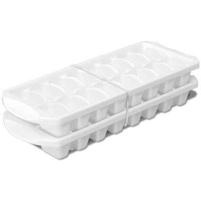 Sterilite Set of Two Stacking Ice Cube Trays Plastic, White - Walmart.com