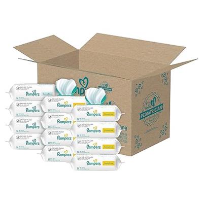 Amazon.com: Pampers Sensitive Baby Wipes, Water Based, Hypoallergenic and Unscented, 8 Fip-Top Packs, 4 Refill Packs (1008 Wipes Total) [Packaging May