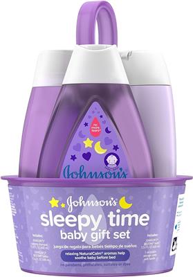 Amazon.com: Johnsons Sleepy Time Bedtime Baby Gift Set with Relaxing NaturalCalm Aromas, Bedtime Baby Bath Shampoo, Wash & Lotion Essentials, Hypoall