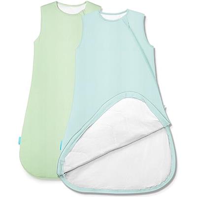 PurComfy Supersoft Sleep Sack 1.0 TOG, Premium Bamboo Viscose Baby Sleeping Bag, 2-Way Safe Zipper Sleepsacks 0-3 Months