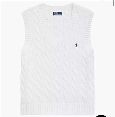 Shop Polo Ralph Lauren Cable-Knit Sweater Vest | Saks Fifth Avenue