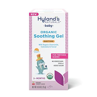 Hylands Naturals Baby - Organic Day Oral Soothing Gel, with Chamomile, Calendula, & Fennel, Natural Relief of Oral Discomfort, Irritability & Swellin